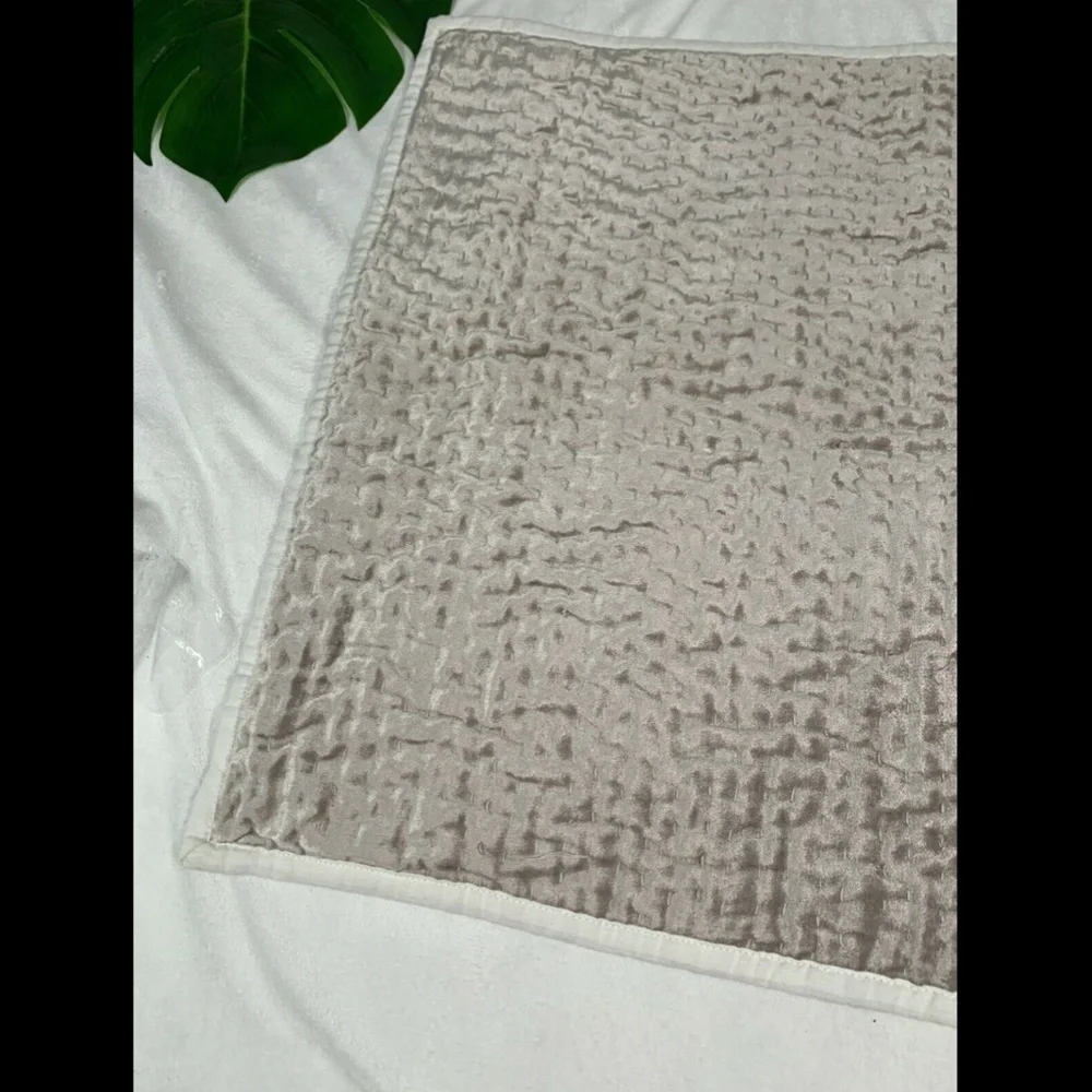 NEW Hotel‎ Collection Velvet Quilted (1 ) Standard Pillow Case Sham